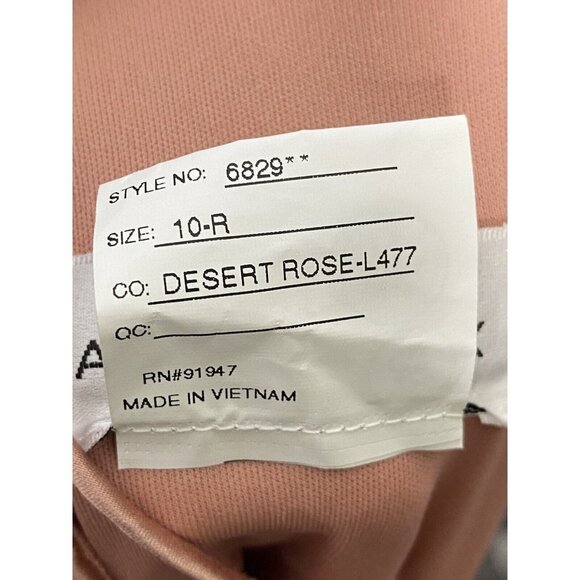 After Six Womens Halter Midi Stretch Draped Tulip Satin Gown Dessert Rose SZ 10 - Picture 7 of 9